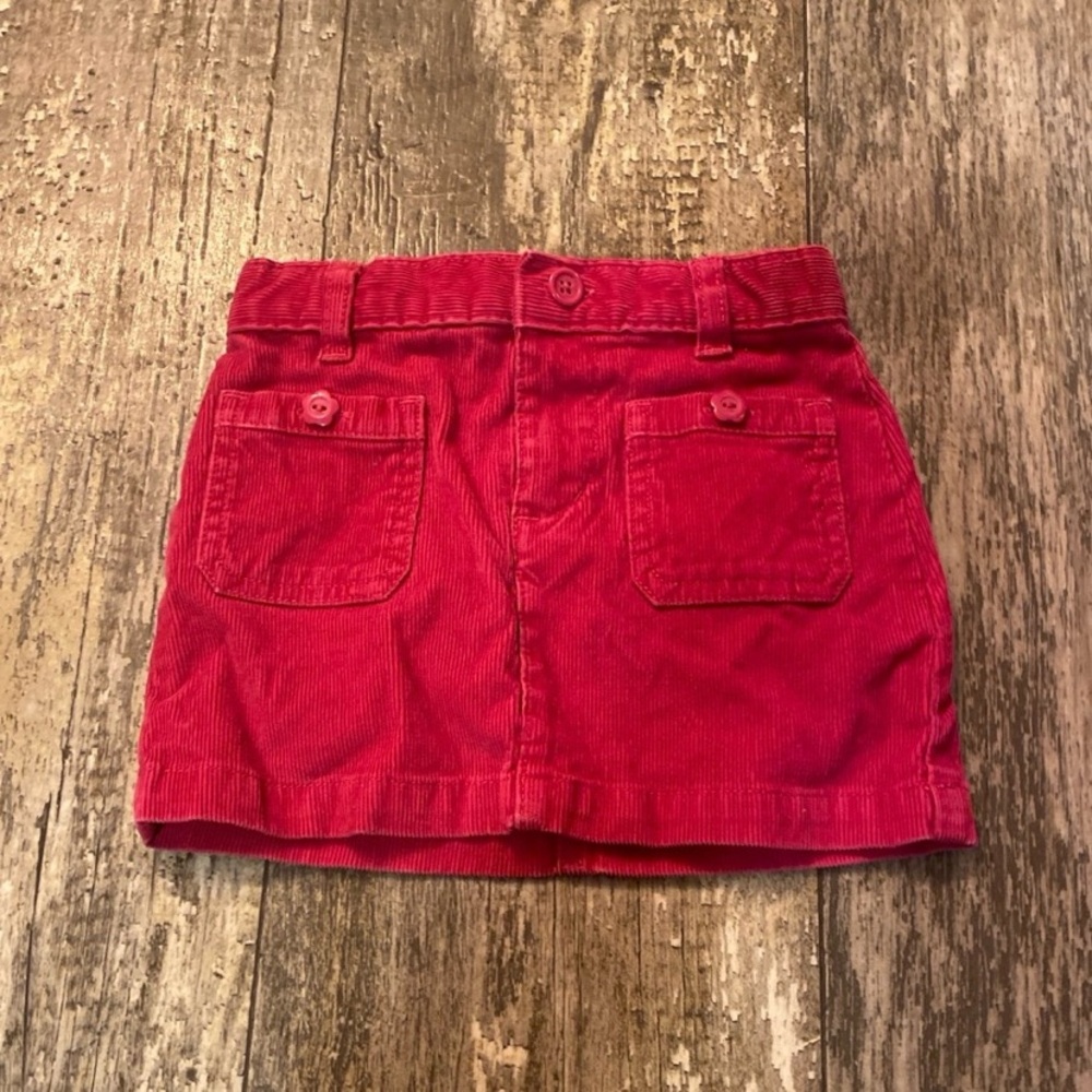 Girls Pink Corduroy Skirt Size 3T